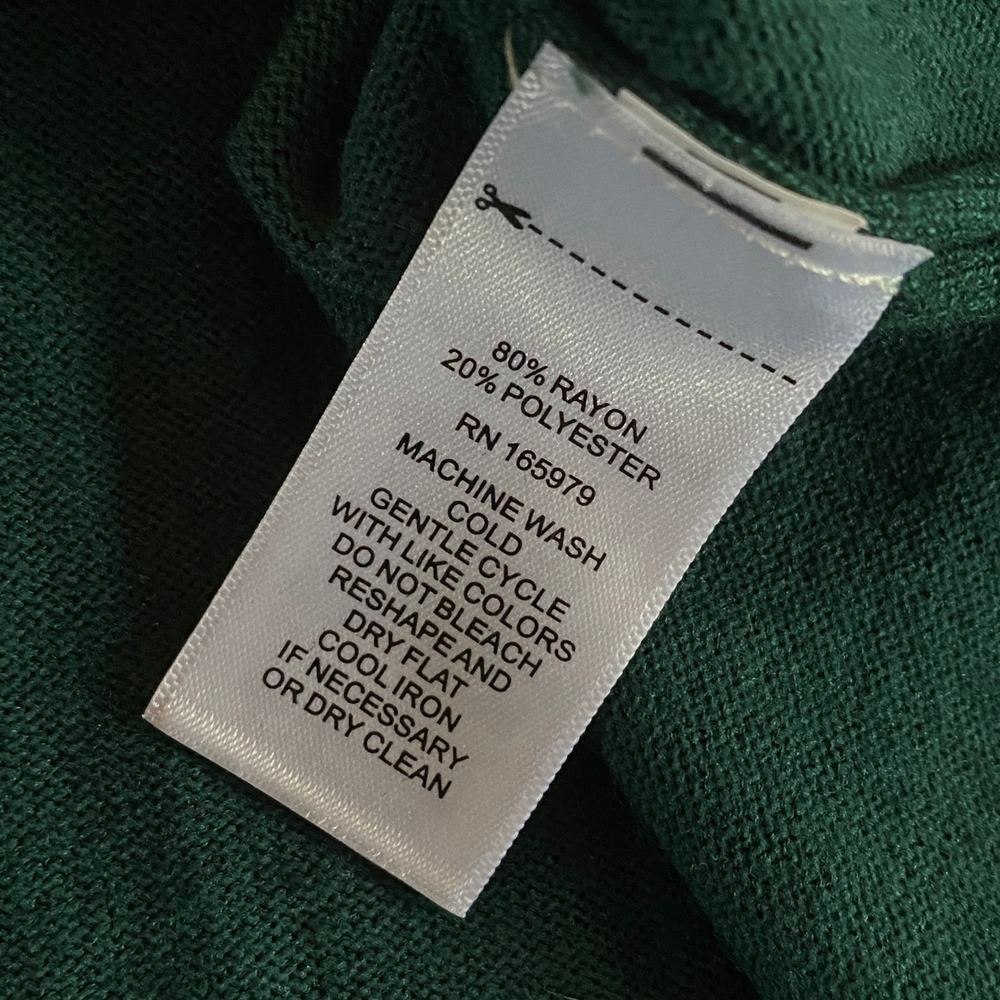 Cable & Gauge Women's Long-Sleeved Sweater Size 1X Green Pullover - Picture 4 of 4
